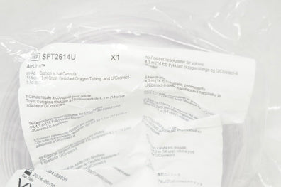 Vyaire SFT2614U AirLife Adult Cushion Cannula 14ft. Oxygen Tubing & Adapter